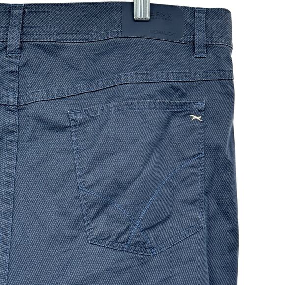 Brax Cooper Fancy Pants Blue Men SZ 35 x 32 Classic Modern Sleek Office Comfort - Picture 6 of 11